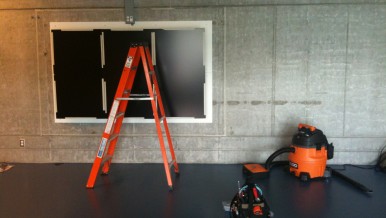 Monitors being installed